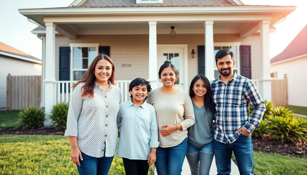 family in front of house - Homes for sale Edinburg TX