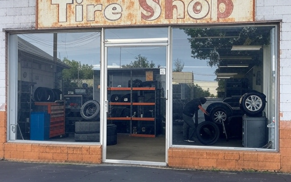 tire shop - How to buy land for a commercial building