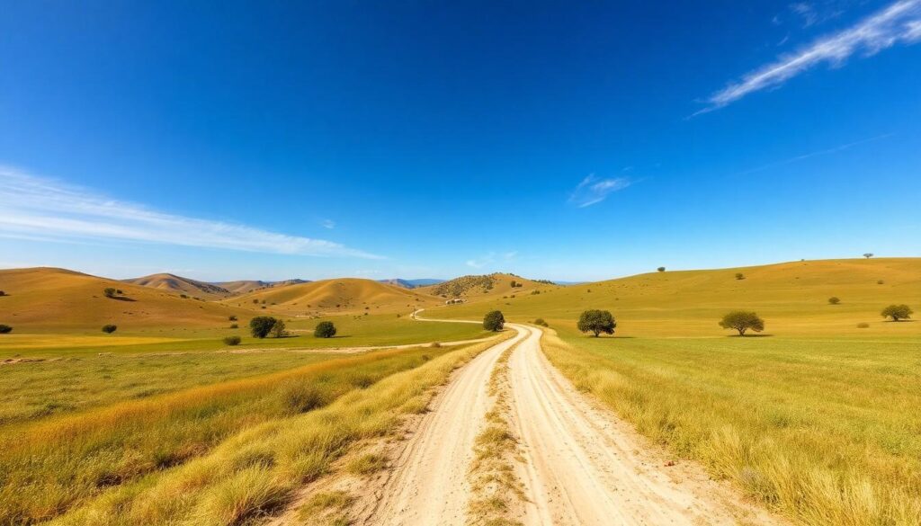 road in the middle of land - Residential land for sale in Texas