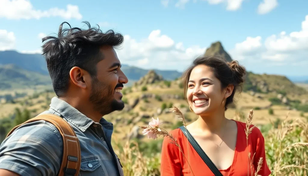 man and woman outdoors - Can I Live on Land I Buy in Texas Right Away