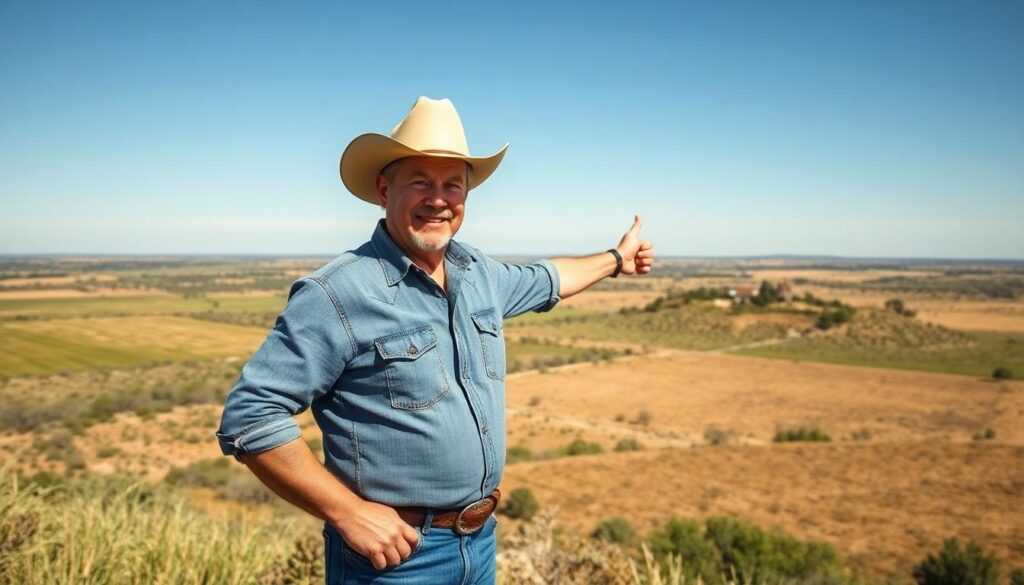 man in front of vacant land - Tax Benefits of Owning Vacant Land