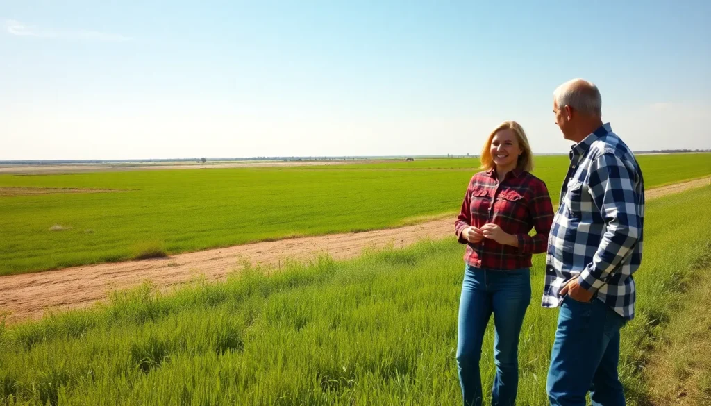 man and woman looking at land - Land for sale in Starr County TX