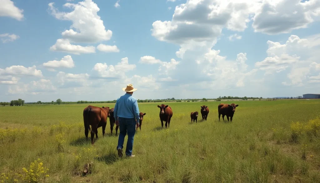man looking at farmland - Agricultural Land for Sale in South Texas