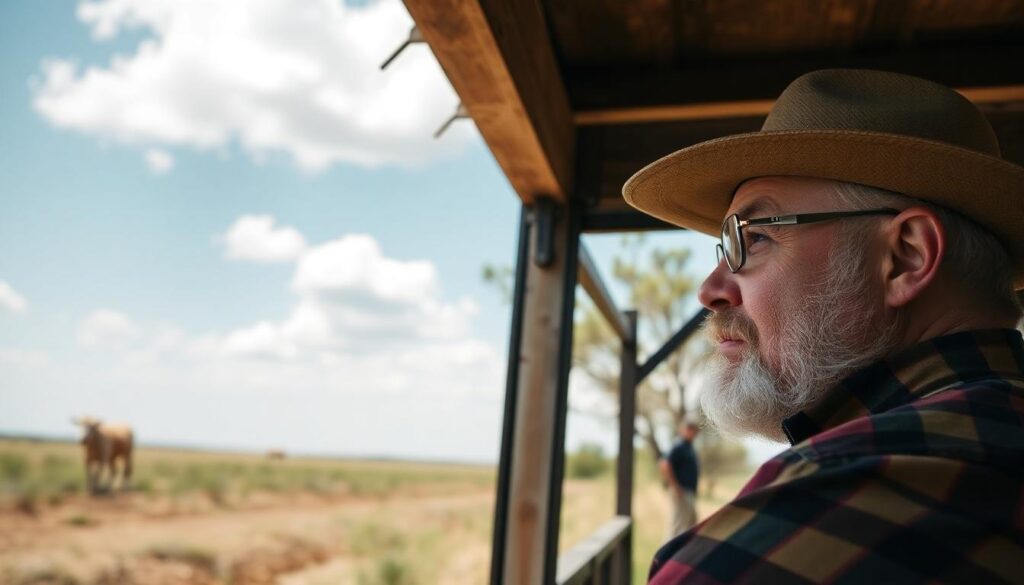 man looking at land - is land a good investment in texas