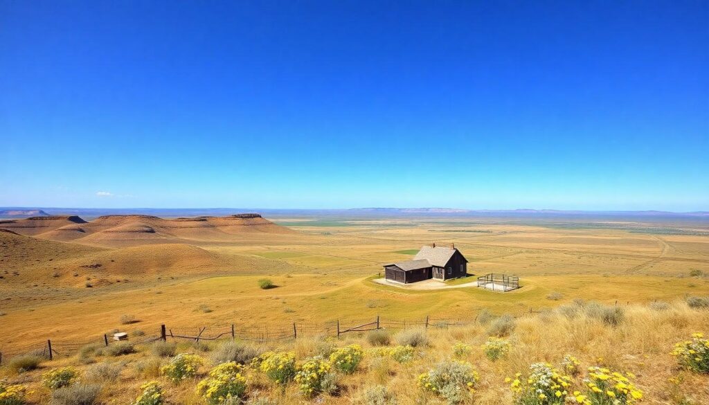 house in the middle of a field - buy land in texas