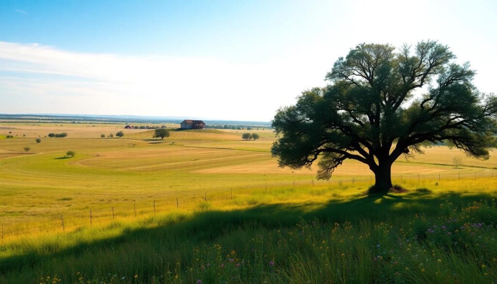 tree in middle of field - land investment in texas pros