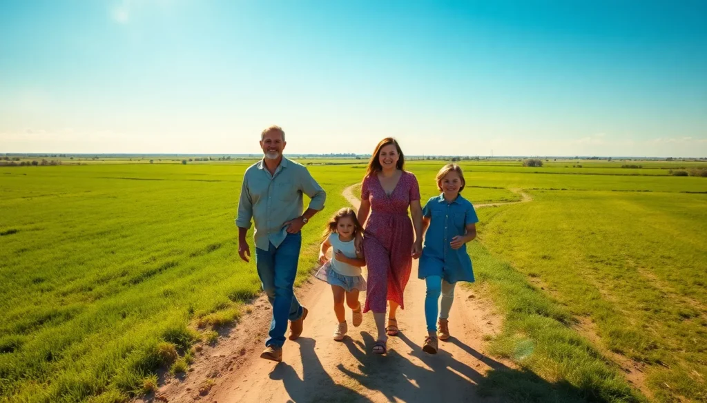 family outdoors - Owner-Financed Land Deals Near McAllen