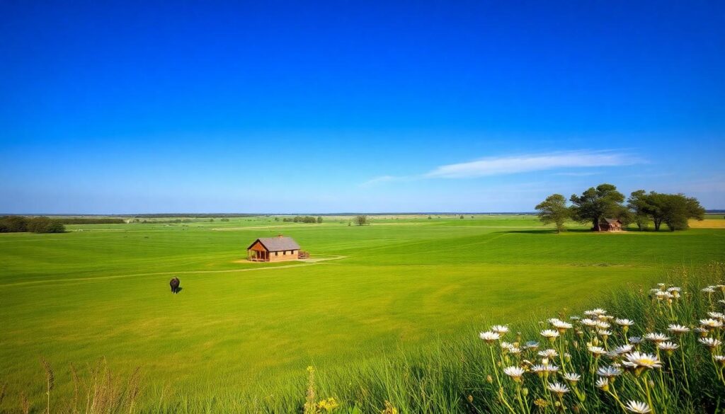 house in the middle of field - Land for sale owner financing