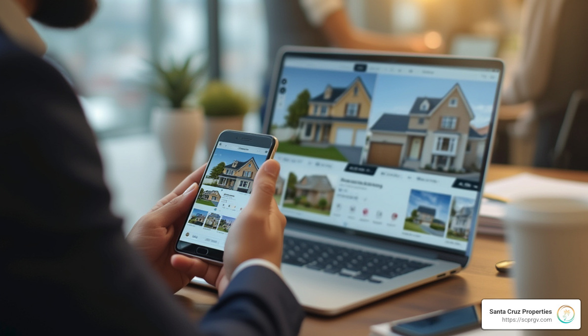 Real estate investor using social media for networking and marketing - real estate investment for beginners