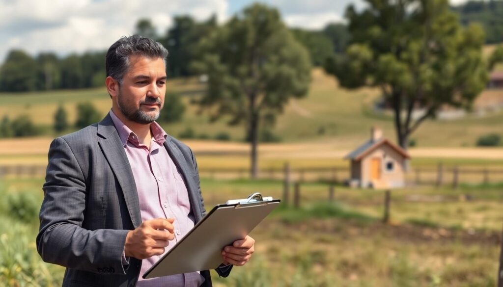 man with clipboard - Buying Land with Environmental Restrictions in Texas