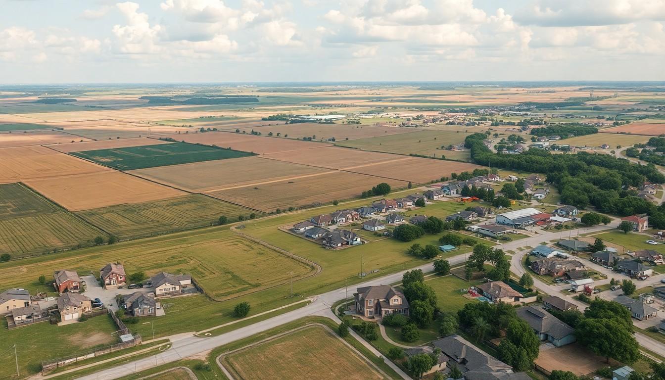 aerial view of land  - Land for Sale in Texas