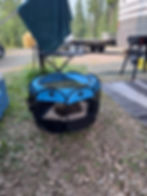 Cat tax via Edward napping in his dome while camping.