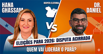 PESQUISA NO PARÁ MOSTRA HANA GHASSAN (MDB) E DR. DANIEL SANTOS (PODE) TECNICAMENTE EMPATADOS, COM ALTO ÍNDICE DE INDECISOS