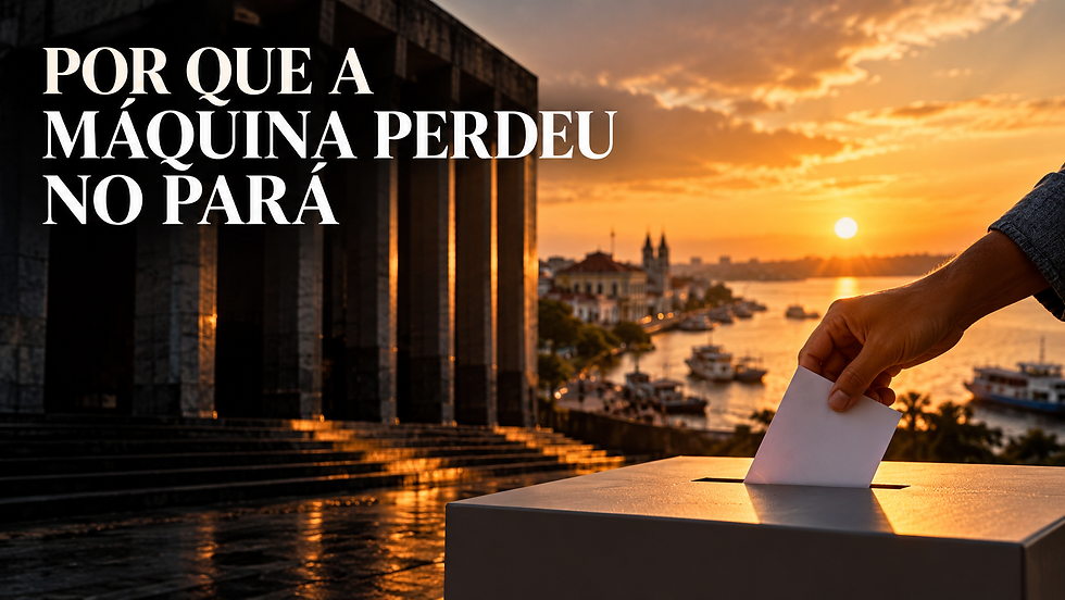 POR QUE A MÁQUINA PERDEU NO PARÁ