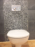 Bathroom tiling and basin fitting