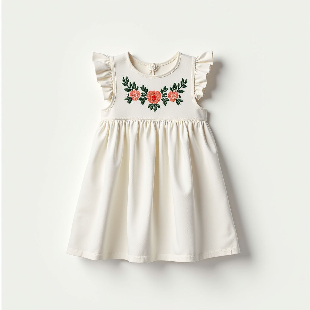 Embroidered Cotton Dress