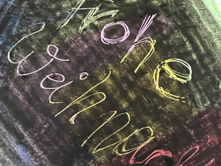 Spielerei fürs innere Kind ... oder die kreative Schwarzmalerei 