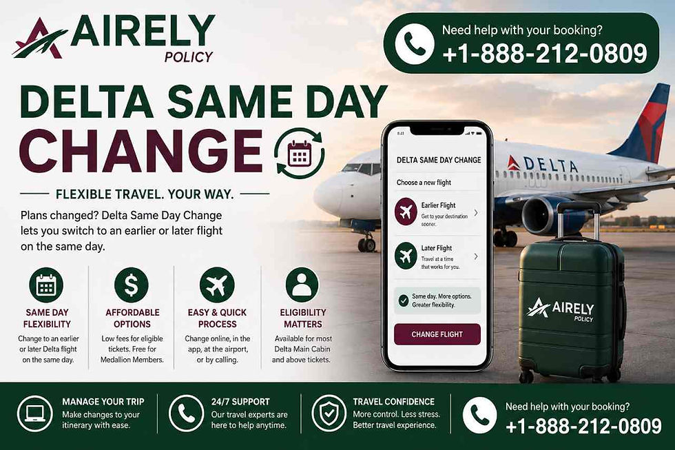 Delta Same Day Change for Domestic and International Flights