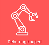 Deburring of shaped material