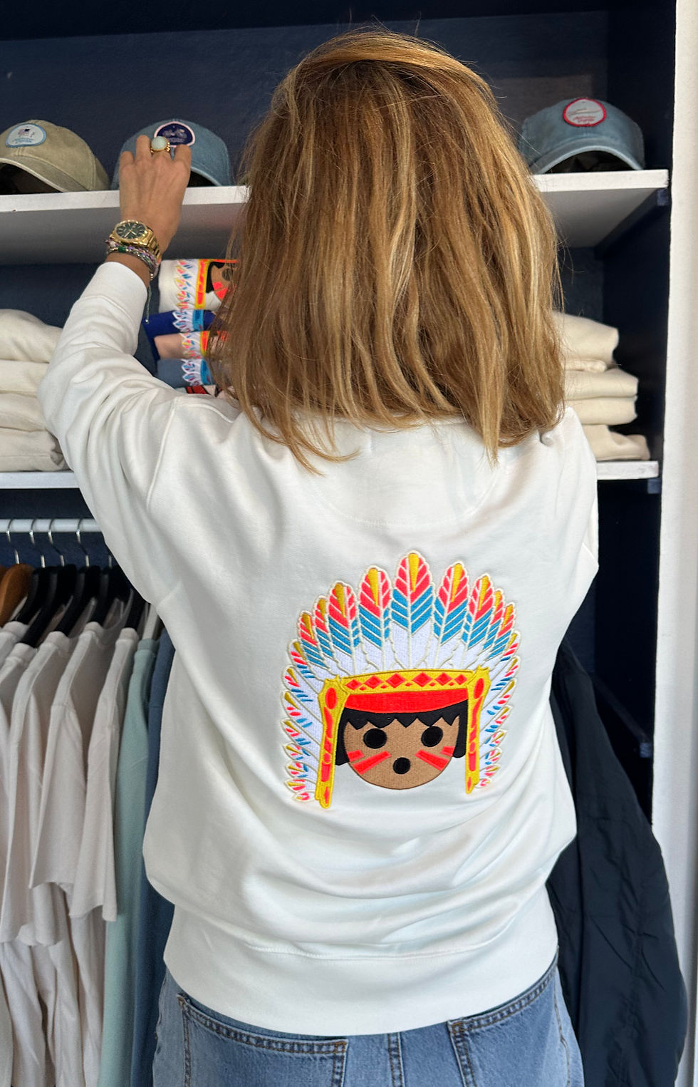 Miniature : INDIEN Sweat Col Rond Adulte