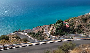 cycling hairpins above the sea