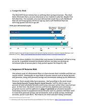 A page with chart on the article the 5 Primary Risks in Retirement Income Planning