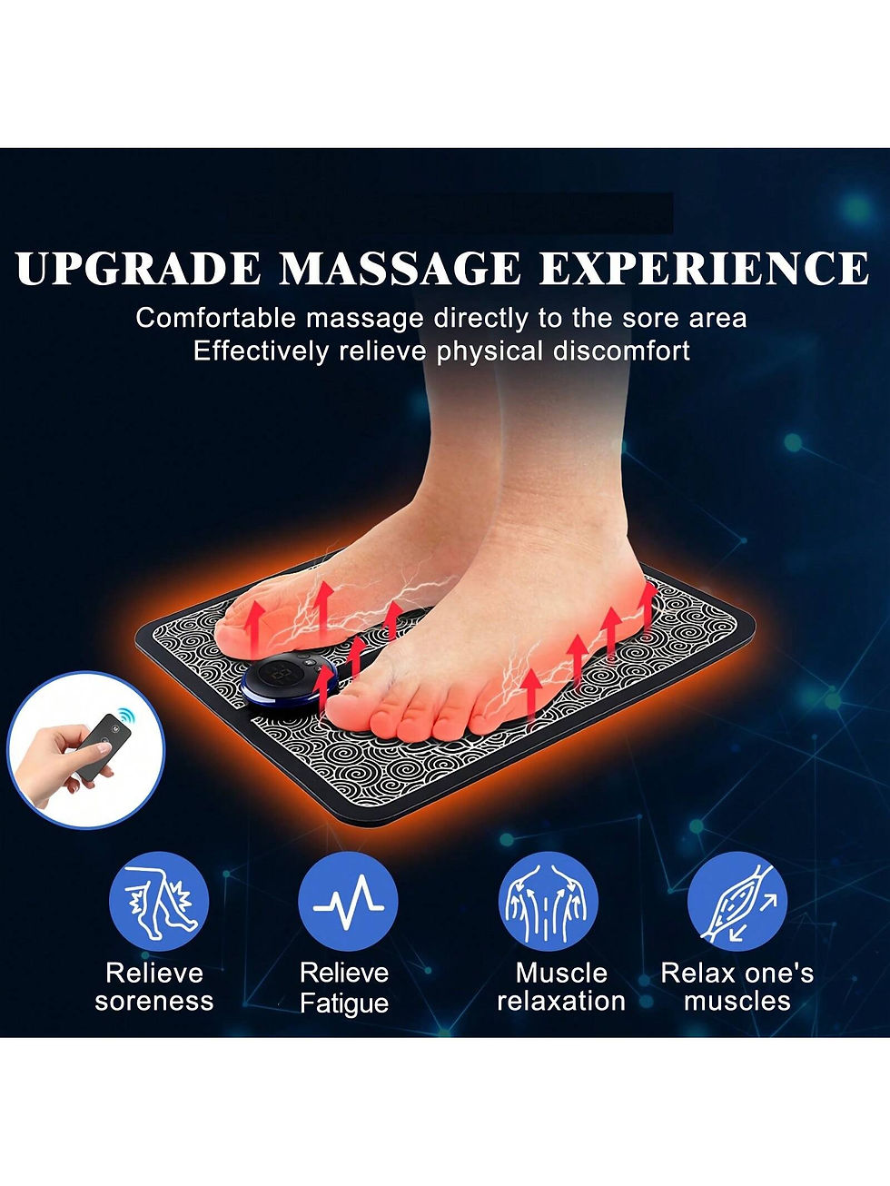 Miniatura: Portable Neuropathy Foot Massager Pad