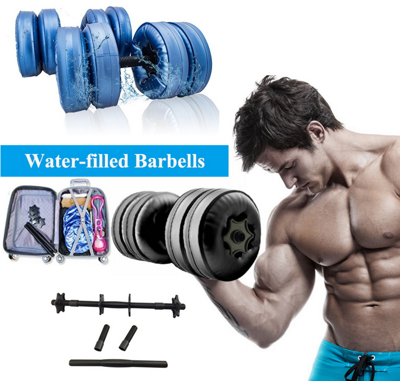 Miniatura: Adjustable 25kg Water-Filled Dumbbells for Men