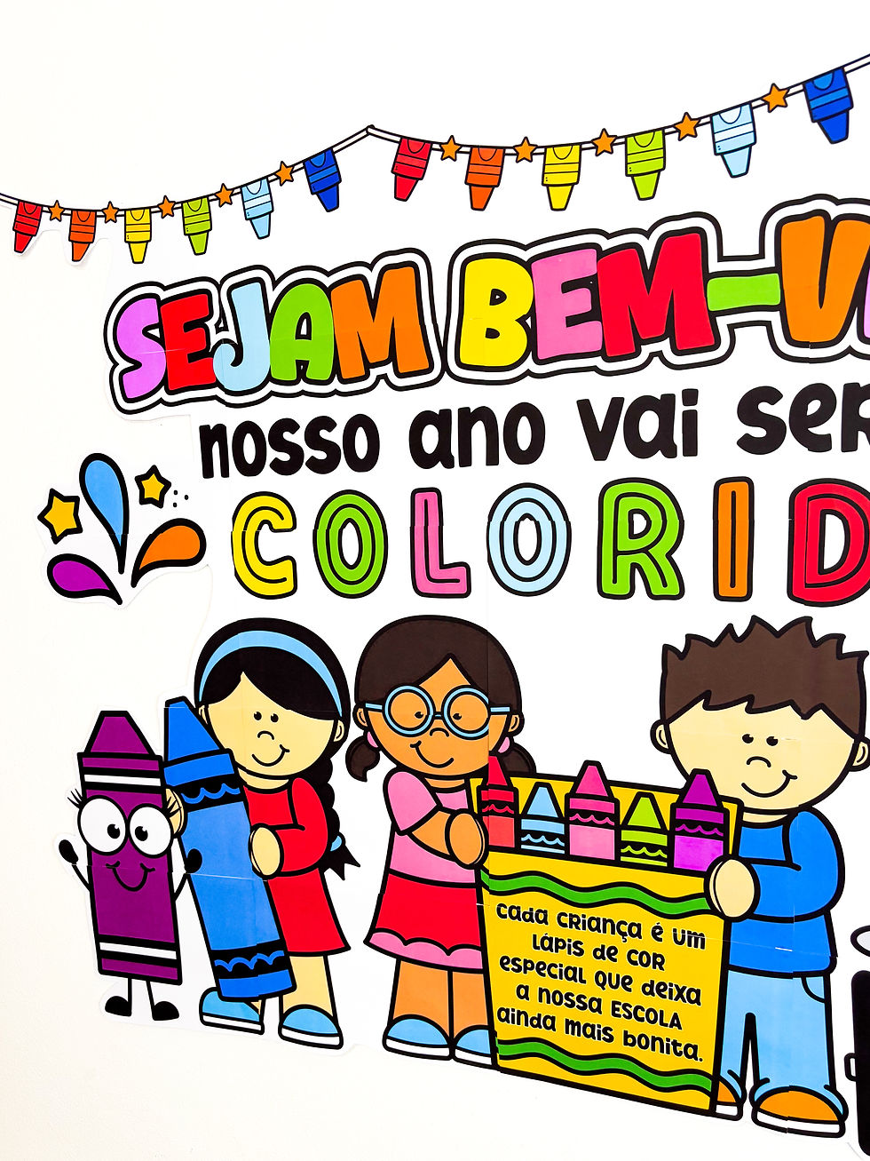Miniatura: PAINEL BEM-VINDOS COLORIDO