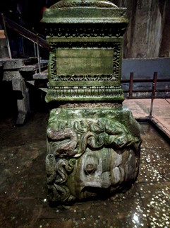 Sideway Medusa head pillar