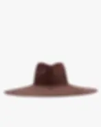 Brown woven wide-brim hat. Chic hats for Pools and Beaches. What to wear to a pool party in Vegas.