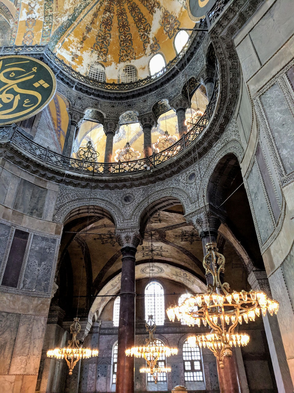 Three days Istanbul Itinerary. Places to Visit: Inside Hagia Sophia.