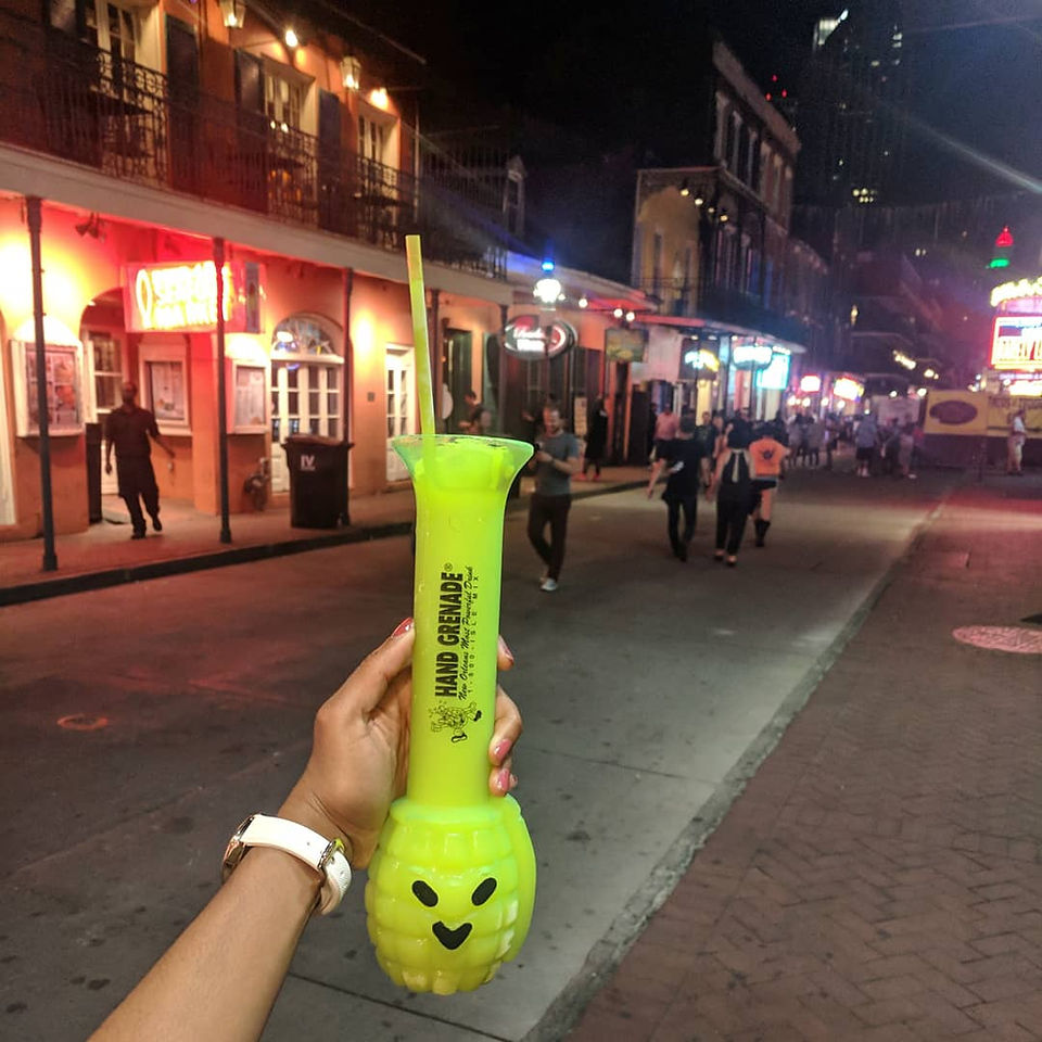 Hand Grenade Drink from New Orleans. 