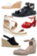 Top shoes to wear in Vegas that are comfortable. Wedge Sandals from Amazon.