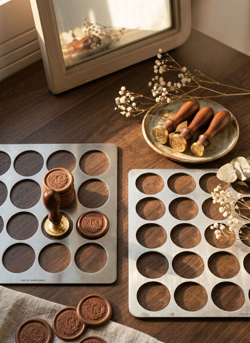 Thumbnail: Pure Stainless Steel Chocolate Stamping Mat