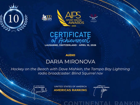 Hockey on the Beach Named Top 10 in the Americas by International Sports Press Association