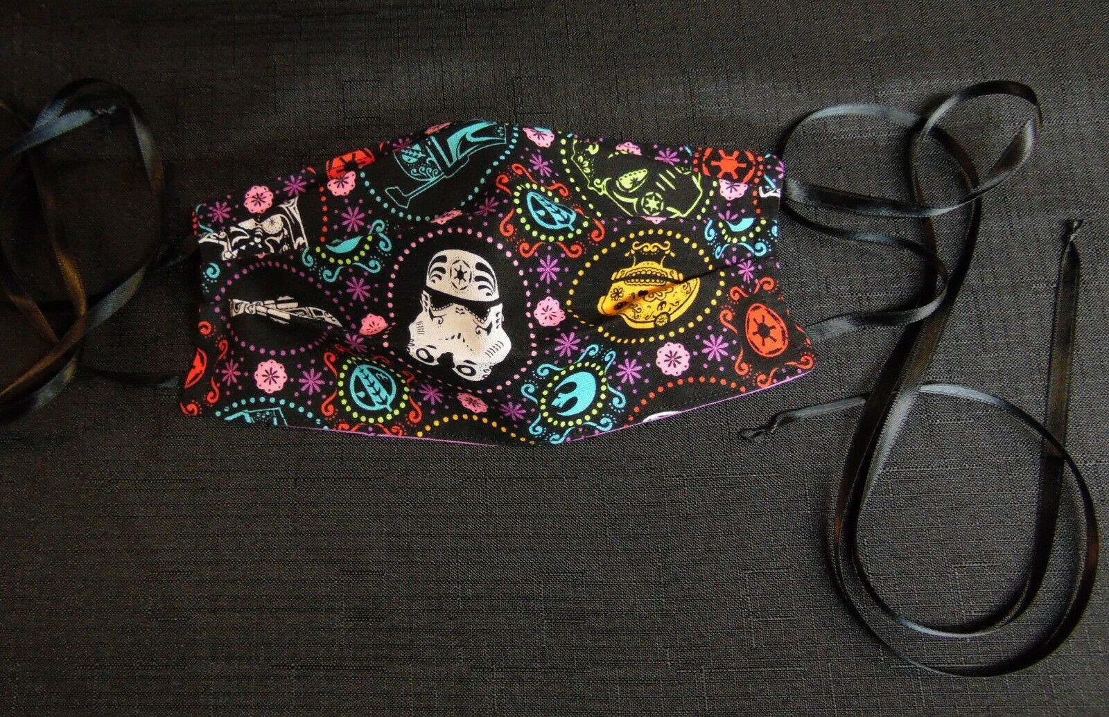 100% COTTON USA ADULT Designer Custom Fashion Face Mask Multi-Skull Reversible