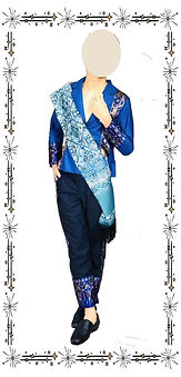 Blue Two Piece Suit 