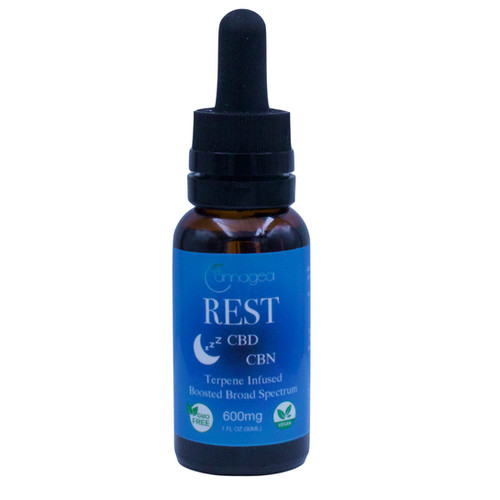 REST THC-Free CBD + CBN Sleep Oil | Broad Spectrum Nighttime Drops
