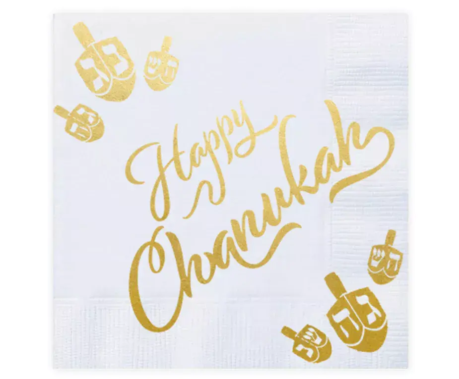 תמונה ממוזערת: Happy Chanukah servietter