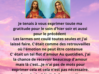 Retour soin de Jésus et Marie