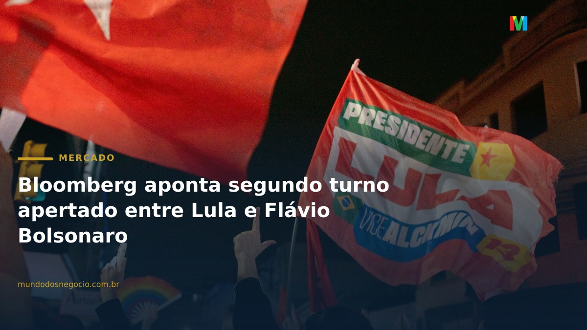 Bloomberg aponta segundo turno apertado entre Lula e Flávio Bolsonaro