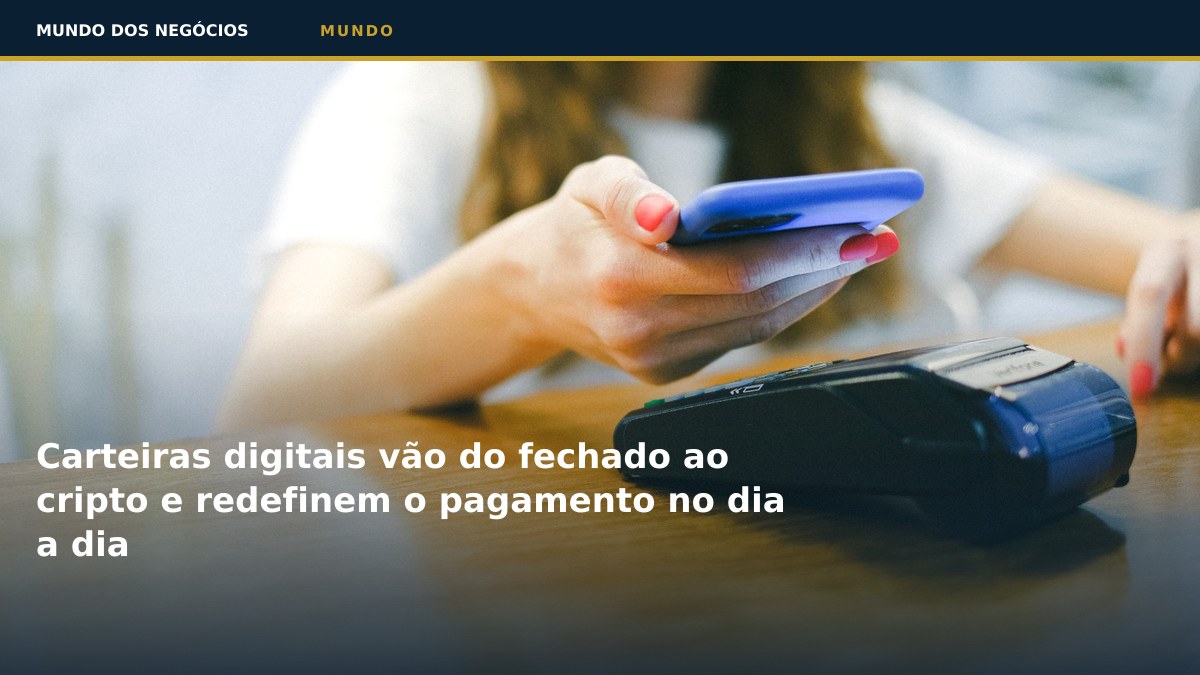 Carteiras digitais vão do fechado ao cripto e redefinem o pagamento no dia a dia
