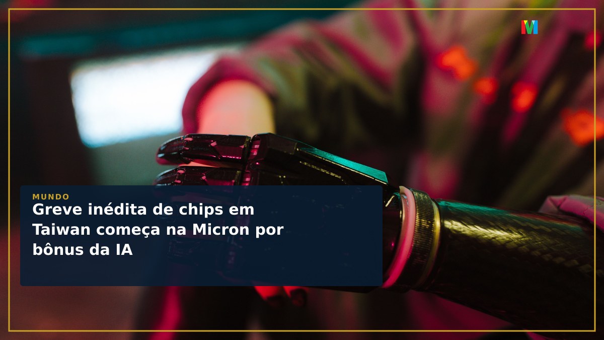 Greve inédita de chips em Taiwan começa na Micron por bônus da IA