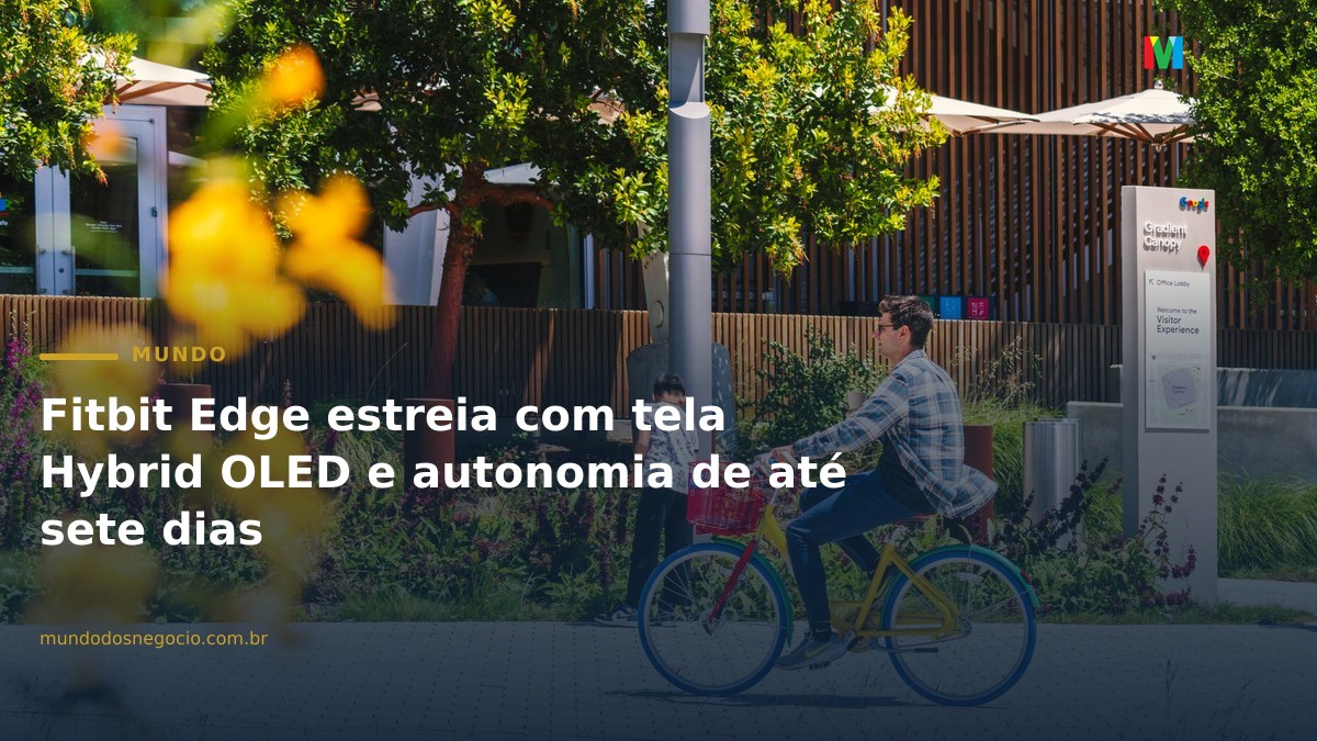 Fitbit Edge estreia com tela Hybrid OLED e autonomia de até sete dias