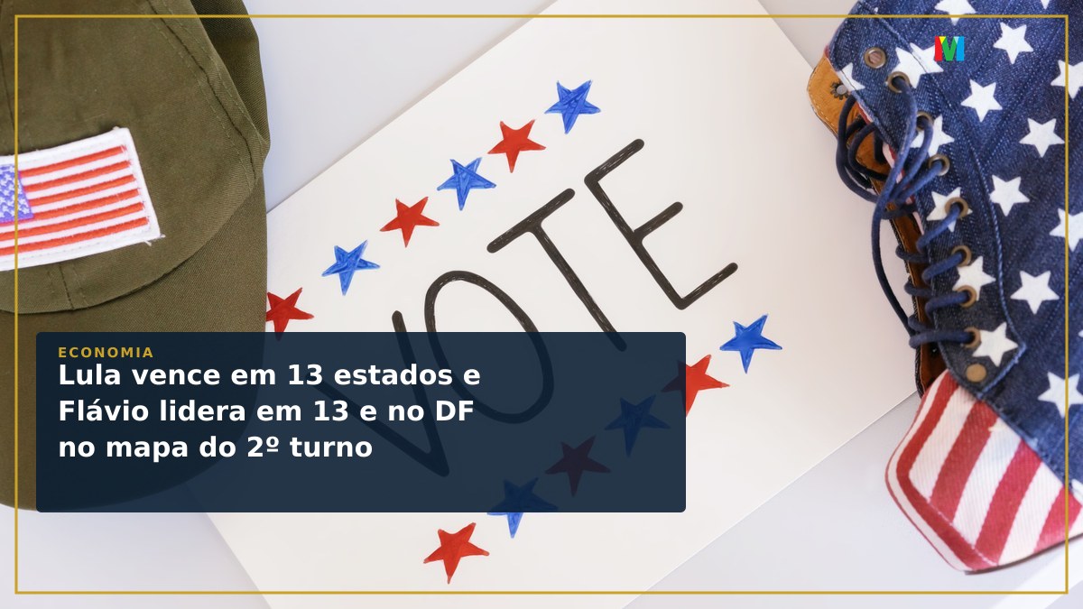 Lula vence em 13 estados e Flávio lidera em 13 e no DF no mapa do 2º turno