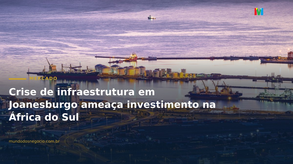 Crise de infraestrutura em Joanesburgo ameaça investimento na África do Sul