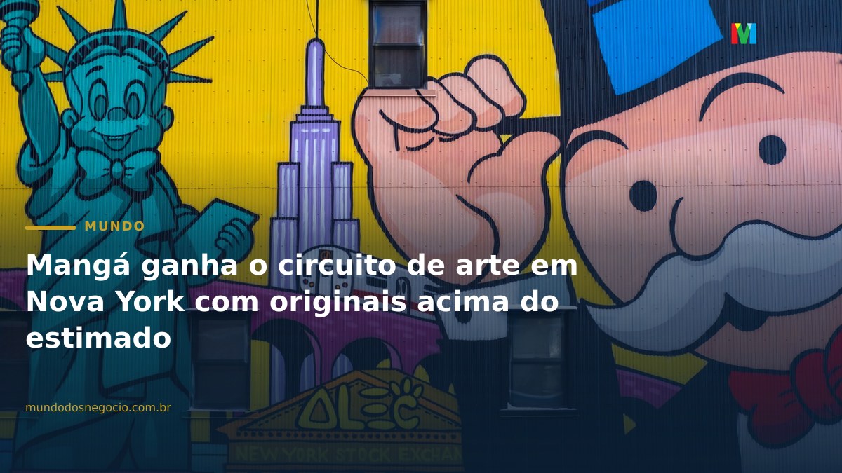 Mangá ganha o circuito de arte em Nova York com originais acima do estimado