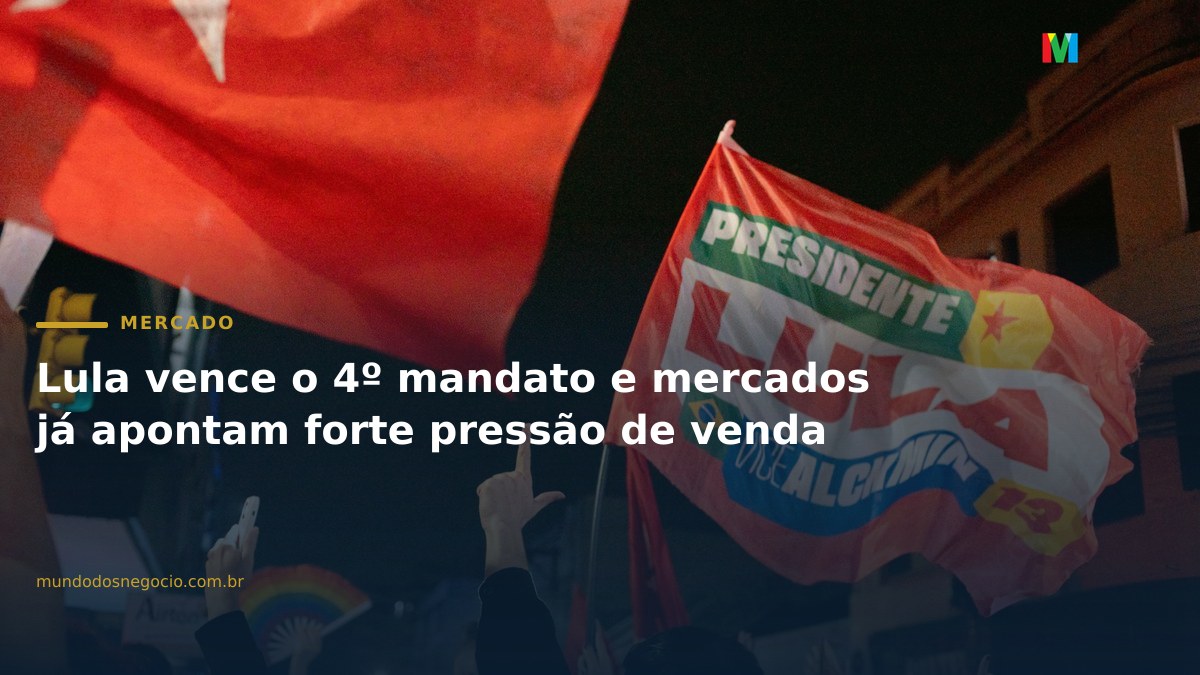 Lula vence o 4º mandato e mercados já apontam forte pressão de venda