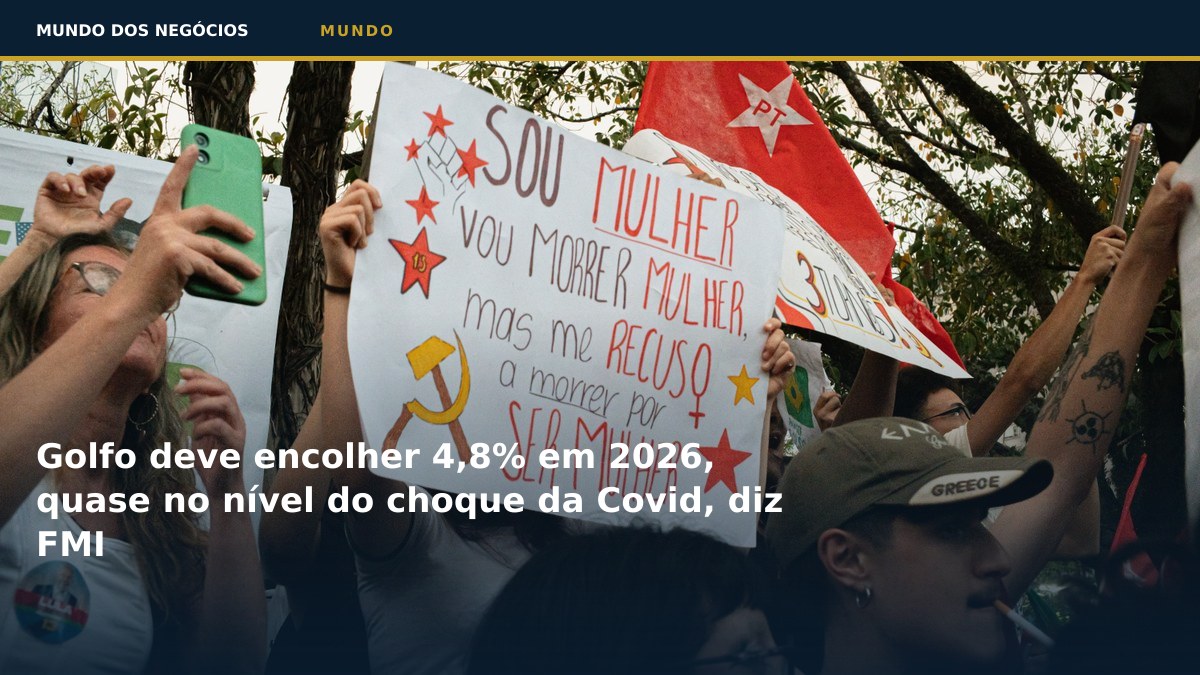 Golfo deve encolher 4,8% em 2026, quase no nível do choque da Covid, diz FMI